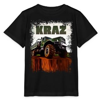Kraz Truck GDR Retro - Stanley/Stella MINI CREATOR Kids’ T-Shirt - black - Front - Mikhail (115cm)