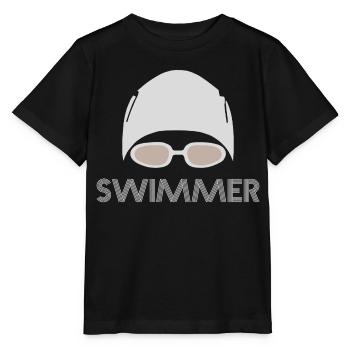 Swimmer - Stanley/Stella MINI CREATOR Kids’ T-Shirt - black - Front - Mikhail (115cm)