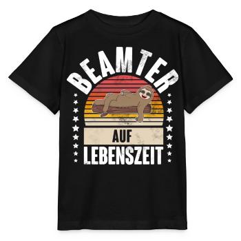 Beamter - Stanley/Stella Kinder T-Shirt MINI CREATOR  - Schwarz - Vorne - Mikhail (115cm)