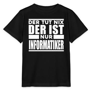 Informatiker - Stanley/Stella Kinder T-Shirt MINI CREATOR  - Schwarz - Vorne - Mikhail (115cm)