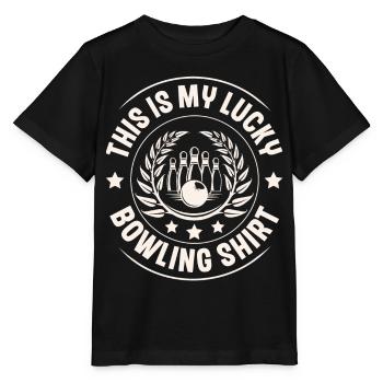Bowling - Stanley/Stella Kinder T-Shirt MINI CREATOR  - Schwarz - Vorne - Mikhail (115cm)