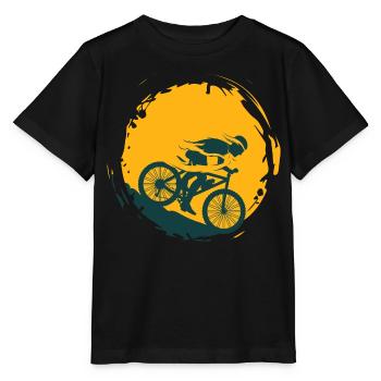 Mountain Biker with Swing T-Shirt Sweater Sticker - Stanley/Stella MINI CREATOR Kids’ T-Shirt - black - Front - Mikhail (115cm)