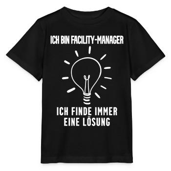 Facility Manager - Stanley/Stella Kinder T-Shirt MINI CREATOR  - Schwarz - Vorne - Mikhail (115cm)