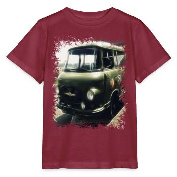 Barkas - NVA - RDA - Transporteur - T-shirt bio MINI CREATOR Stanley/Stella Enfant - bordeaux - Devant - Kain (125cm)