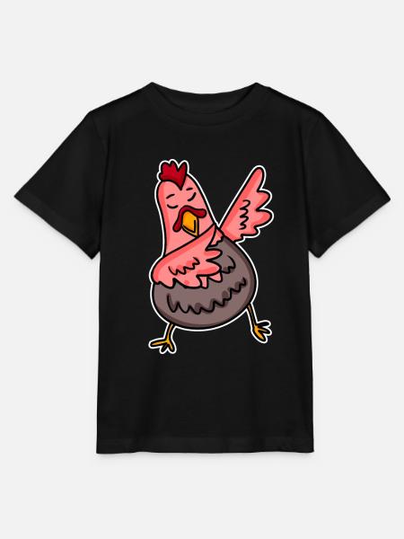 Dabbing Dab Huhn - Stanley/Stella Kinder T-Shirt MINI CREATOR  - Schwarz