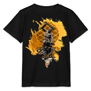 Fontaine d’Hercule Augsbourg - T-shirt bio MINI CREATOR Stanley/Stella Enfant - noir - Devant - Mikhail (115cm)
