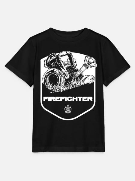 Firefighter - Stanley/Stella Kinder T-Shirt MINI CREATOR  - Schwarz