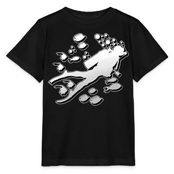 Plongeurs plongeurs - T-shirt bio MINI CREATOR Stanley/Stella Enfant - noir - Devant - Mikhail (115cm)