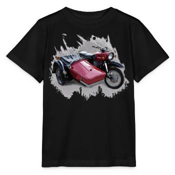 Simson Schwalbe Duo - Stanley/Stella Kinder T-Shirt MINI CREATOR  - Schwarz - Vorne - Mikhail (115cm)
