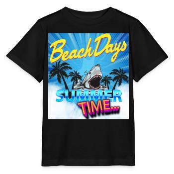 Heure d'été - T-shirt bio MINI CREATOR Stanley/Stella Enfant - noir - Devant - Mikhail (115cm)