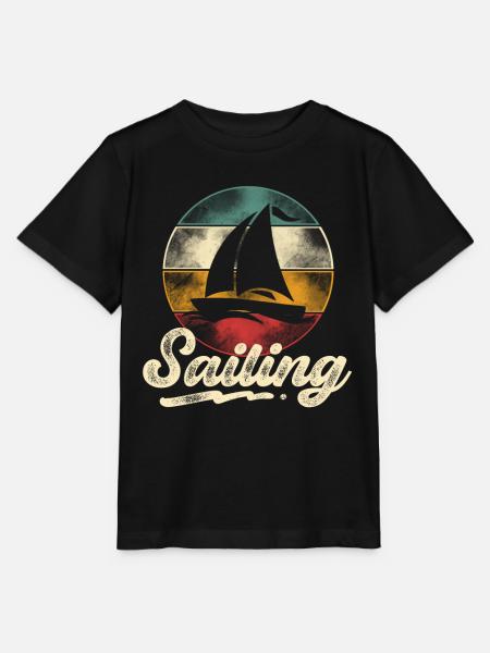 Segeln Segler Segelboot - Stanley/Stella Kinder T-Shirt MINI CREATOR - Schwarz