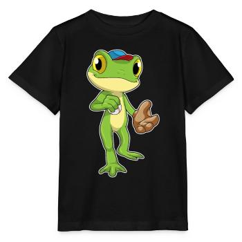 Frog Baseball Gant de baseball - T-shirt bio MINI CREATOR Stanley/Stella Enfant - noir - Devant - Mikhail (115cm)