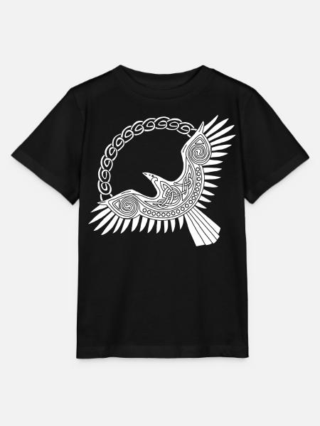 Weißer Wikinger-Adler - Stanley/Stella Kinder T-Shirt MINI CREATOR  - Schwarz