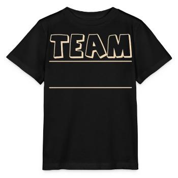 Équipe - T-shirt bio MINI CREATOR Stanley/Stella Enfant - noir - Devant - Mikhail (115cm)