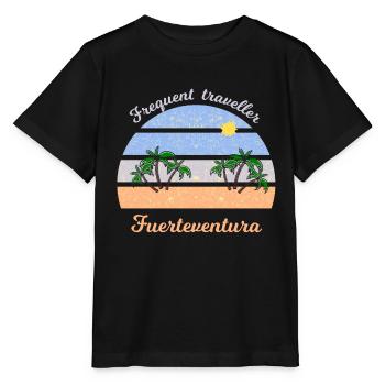 Fuerteventura Urlaub - Stanley/Stella Kinder T-Shirt MINI CREATOR  - Schwarz - Vorne - Mikhail (115cm)