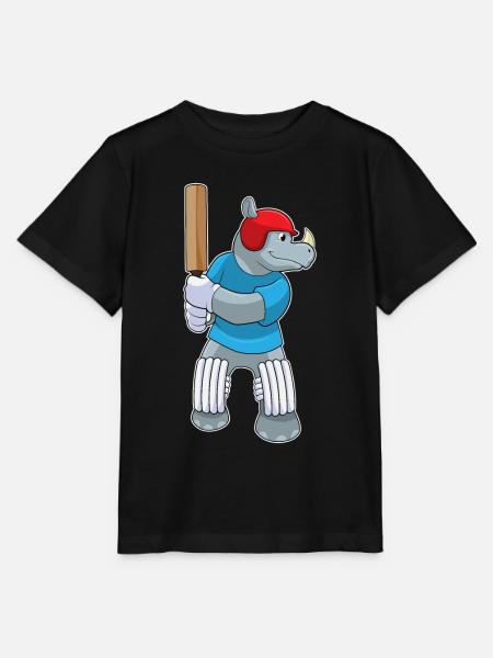 Nashorn Cricket Cricketschläger - Stanley/Stella Kinder T-Shirt MINI CREATOR - Schwarz