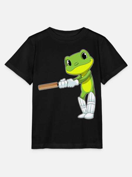 Frosch Cricket Cricketschläger - Stanley/Stella Kinder T-Shirt MINI CREATOR - Schwarz
