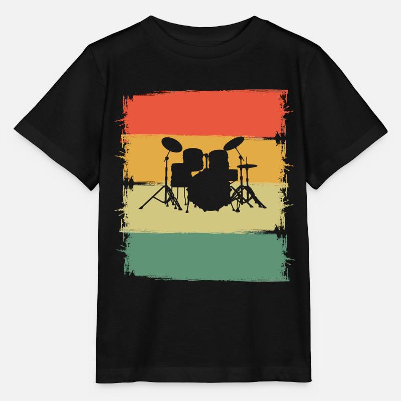 Percussion - T-shirt bio MINI CREATOR Stanley/Stella Enfant - noir
