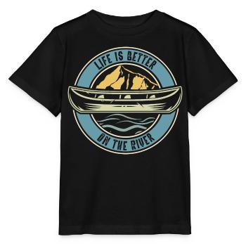 Canoë Canoë Canoë - T-shirt bio MINI CREATOR Stanley/Stella Enfant - noir - Devant - Mikhail (115cm)