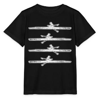 Rameur Rameur Bateau à rames - T-shirt bio MINI CREATOR Stanley/Stella Enfant - noir - Devant - Mikhail (115cm)