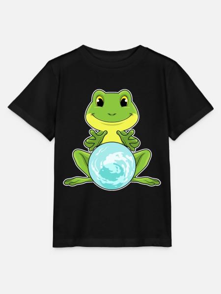Frosch Kristallkugel - Stanley/Stella Kinder T-Shirt MINI CREATOR - Schwarz