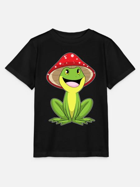 Frosch Pilz - Stanley/Stella Kinder T-Shirt MINI CREATOR  - Schwarz