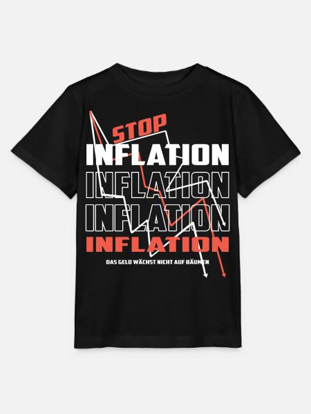 Stop Inflation - Stanley/Stella Kinder T-Shirt MINI CREATOR - Schwarz