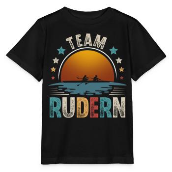 Rudern Ruderer Ruderboot Team - Stanley/Stella Kinder T-Shirt MINI CREATOR  - Schwarz - Vorne - Mikhail (115cm)