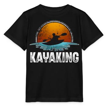 Kajak Kajakfahrer Kajaker - Stanley/Stella Kinder T-Shirt MINI CREATOR  - Schwarz - Vorne - Mikhail (115cm)