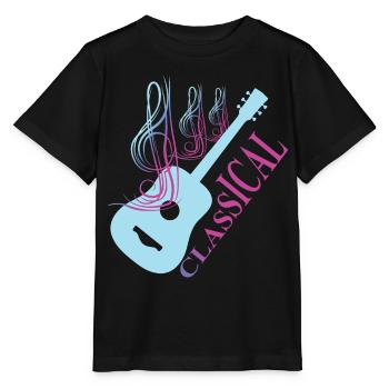 Musique de guitare classique - T-shirt bio MINI CREATOR Stanley/Stella Enfant - noir - Devant - Mikhail (115cm)