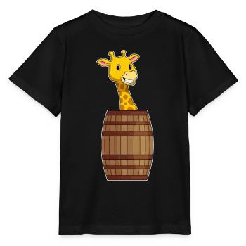 Giraffe Fass - Stanley/Stella Kinder T-Shirt MINI CREATOR  - Schwarz - Vorne - Mikhail (115cm)