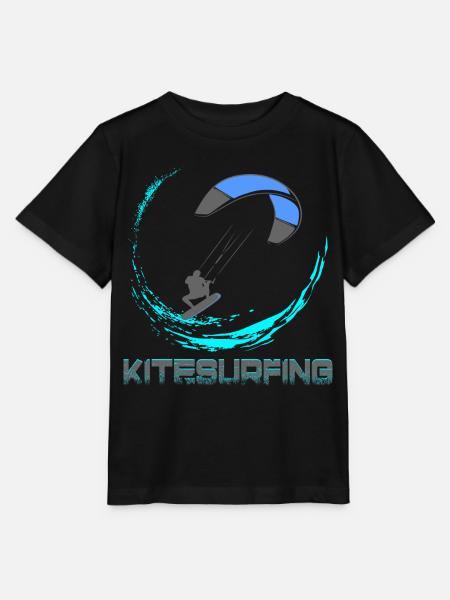 Kitesurfing - Stanley/Stella Kinder T-Shirt MINI CREATOR - Schwarz