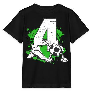 Footballeur et quatre ans - T-shirt bio MINI CREATOR Stanley/Stella Enfant - noir - Devant - Mikhail (115cm)