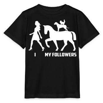 Horse Followers - Stanley/Stella MINI CREATOR Kids’ T-Shirt - black - Front - Mikhail (115cm)