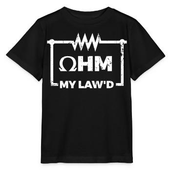 OHMsches Gesetz - Stanley/Stella Kinder T-Shirt MINI CREATOR  - Schwarz - Vorne - Mikhail (115cm)