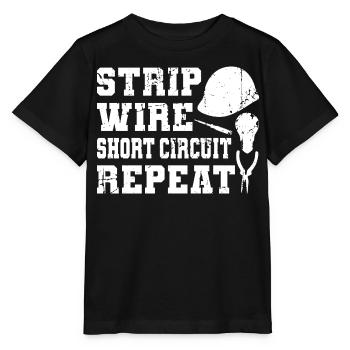 Elektrotechniker Zitat - Stanley/Stella Kinder T-Shirt MINI CREATOR  - Schwarz - Vorne - Mikhail (115cm)