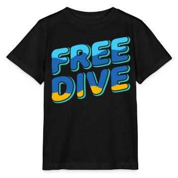 Freedive - One Breath Diving - Freediving World - Stanley/Stella Kinder T-Shirt MINI CREATOR  - Schwarz - Vorne - Mikhail (115cm)