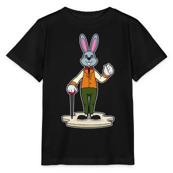 Bunny Pensioner Walking Stick - Stanley/Stella MINI CREATOR Kids’ T-Shirt - black - Front - Mikhail (115cm)