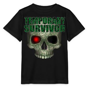 Temporary Survivor Skull R6Z - Stanley/Stella Kinder T-Shirt MINI CREATOR  - Schwarz - Vorne - Mikhail (115cm)