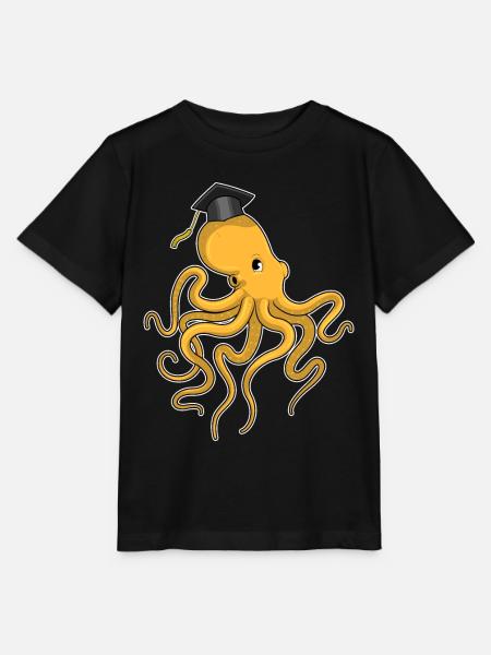 Krake Student Diplom Universität - Stanley/Stella Kinder T-Shirt MINI CREATOR  - Schwarz