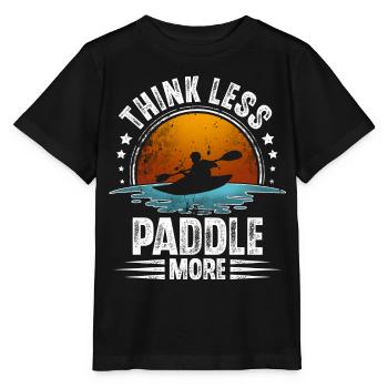 Kayak Kayaking Paddle Kayaker Kayaker - Stanley/Stella MINI CREATOR Kids’ T-Shirt - black - Front - Mikhail (115cm)