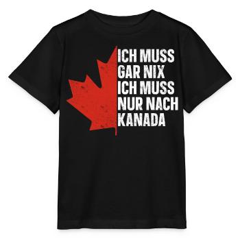 Kanada - Stanley/Stella Kinder T-Shirt MINI CREATOR  - Schwarz - Vorne - Mikhail (115cm)