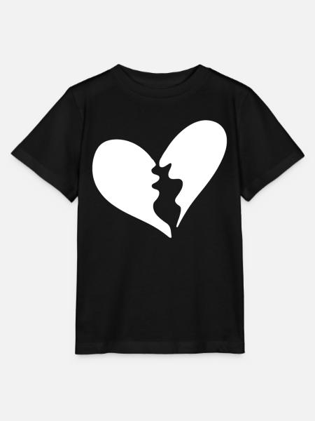 Gebrochenes Herz - Stanley/Stella Kinder T-Shirt MINI CREATOR - Schwarz