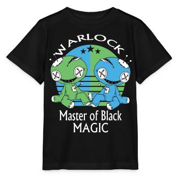 Hexenmeister, Voodoo Puppe - Stanley/Stella Kinder T-Shirt MINI CREATOR  - Schwarz - Vorne - Mikhail (115cm)