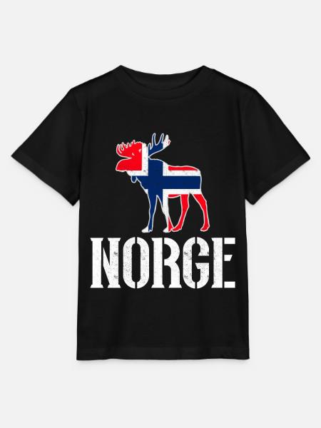 Norwegen - Stanley/Stella Kinder T-Shirt MINI CREATOR - Schwarz