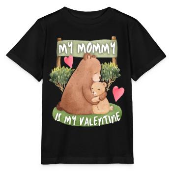 Mama-Is-My-Valentine, Mommy-Is-My-Valentine - Stanley/Stella MINI CREATOR Kids’ T-Shirt - black - Front - Mikhail (115cm)