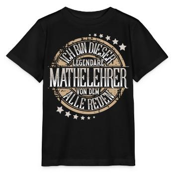 Mathelehrer - Stanley/Stella Kinder T-Shirt MINI CREATOR  - Schwarz - Vorne - Mikhail (115cm)