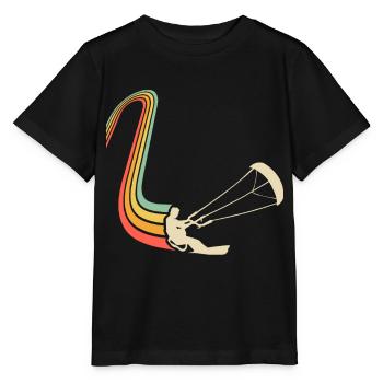 Kitesurfen Kitesurf Kitesurfer Kiteboard - Stanley/Stella Kinder T-Shirt MINI CREATOR  - Schwarz - Vorne - Mikhail (115cm)