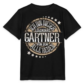 Gärtner - Stanley/Stella Kinder T-Shirt MINI CREATOR  - Schwarz - Vorne - Mikhail (115cm)