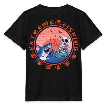 Shark Fishing Extreme - Stanley/Stella MINI CREATOR Kids’ T-Shirt - black - Front - Mikhail (115cm)